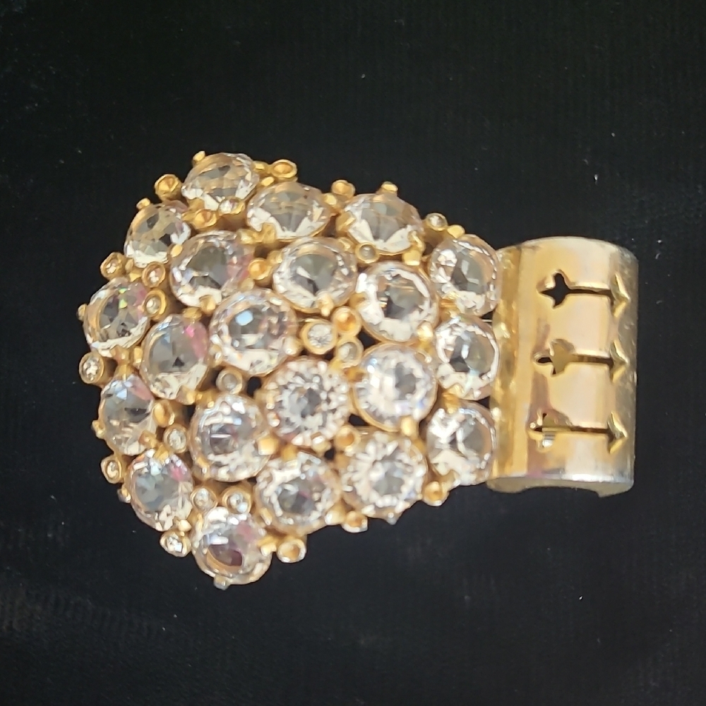 Vintage Rhinestone Dress Or Fur Clip - Picture 2 of 16